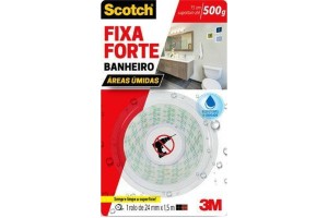 FITA DUPLA FACE SCOTCH 3M FIXA FORTE BANHEIRO 24MMX1.0M