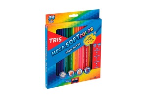 LAPIS DE COR TRIS MEGA SOFT 24 CORES