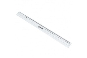 REGUA PLASTICA 30 CM ACRINIL CRISTAL