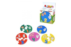 QUEBRA CABEÇA CIABRINK ANIMAIS NUMERANDO 15 PCS