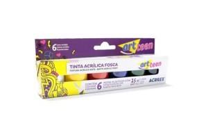 TINTA ACRILICA FOSCA CX COM 6 PTS 15ML ACRILEX