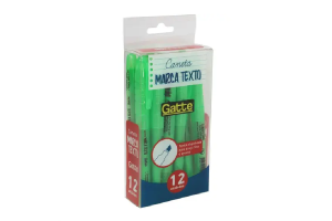 MARCA TEXTO GATTE VERDE CX C/ 12 PCS