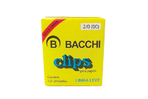 CLIPS AÇO GALVANIZADO N 2/0 (00) CX 720 UNID.