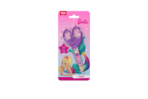 TESOURA ESCOLAR BARBIE TRIS
