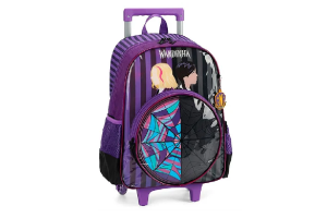 MOCHILA LUXCEL COM RODAS WANDINHA ROXO