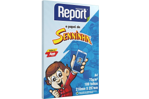 SULFITE SENNINHA A4 COM 100 FHS AZUL