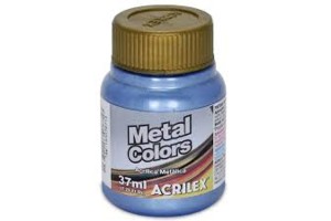 METAL COLORS ACRYLIC 37ML AZUL ACRILEX